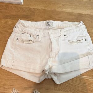 J. Crew Women's Cream Jean Shorts